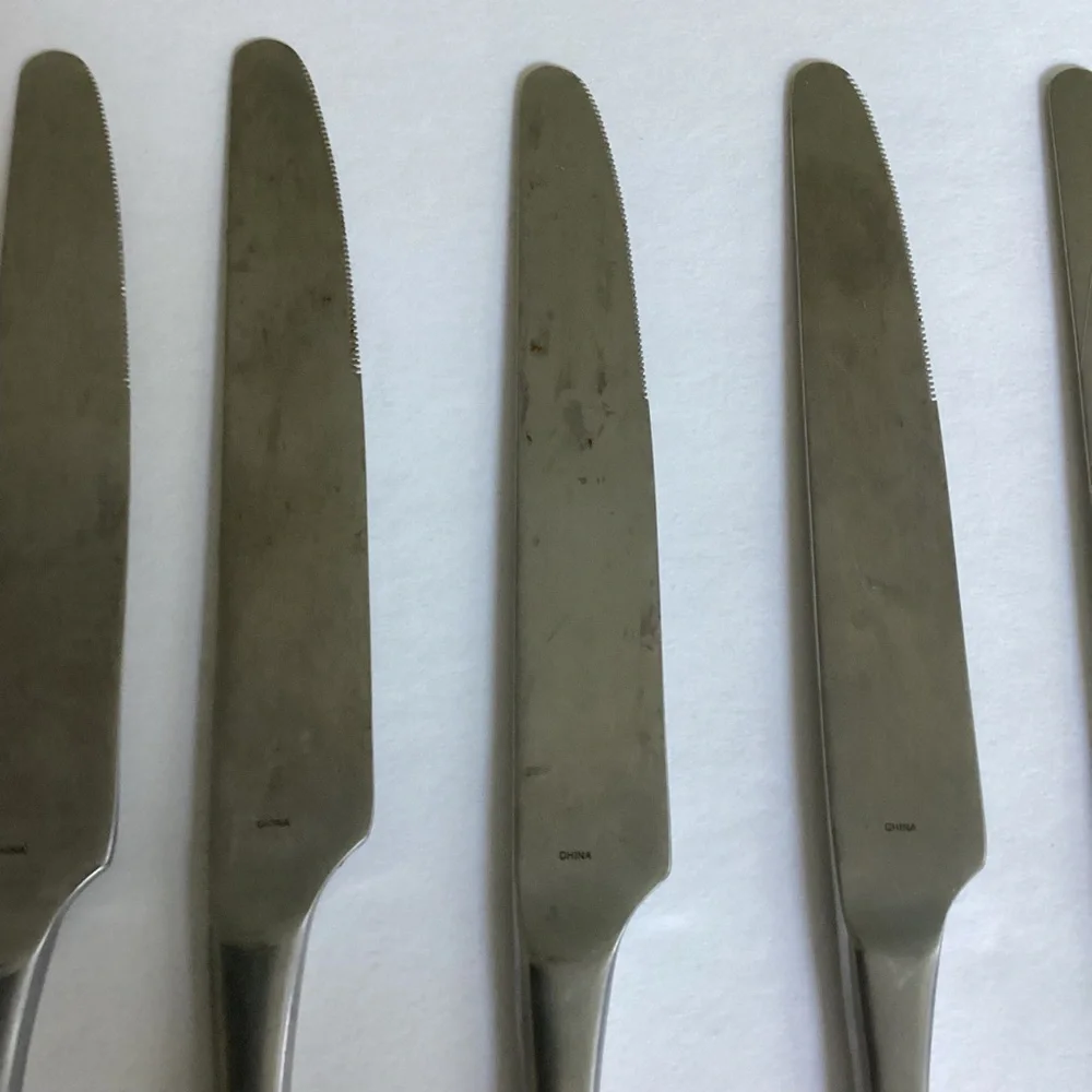 Robert Welch Ammonite Knives Set of Eight Stainless Steel Modern Flatware